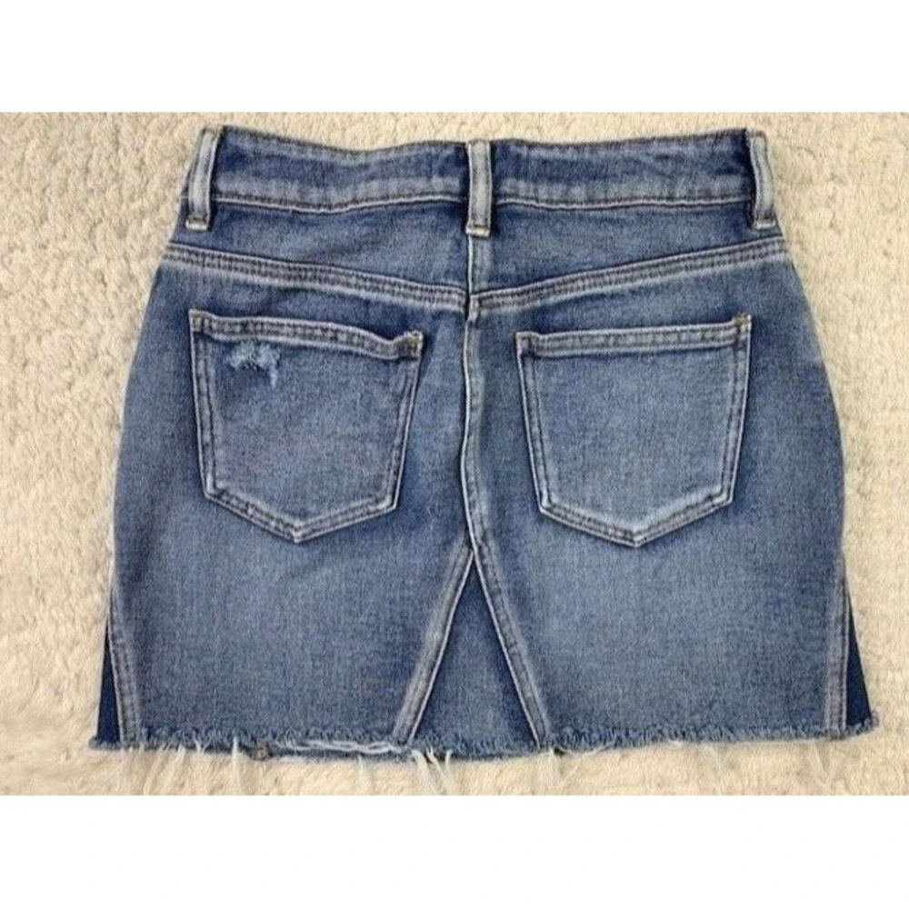 Pacsun Size 25 Womens Skirt Denim Jean Short Cotton Raw Hem Mini